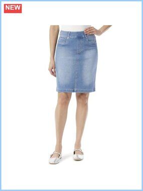 Women's High Rise Pull On Pencil Skirt Tummy Control Work Skirt